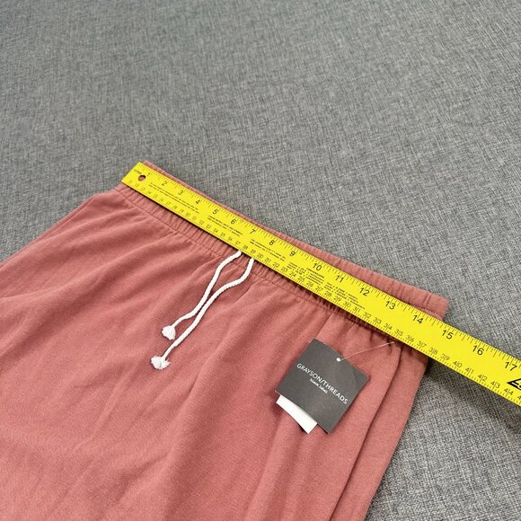 NEW! Grayson/ Threads Black Label Skirt Drawstring Medium Cotton Polyester Peach - Picture 8 of 10